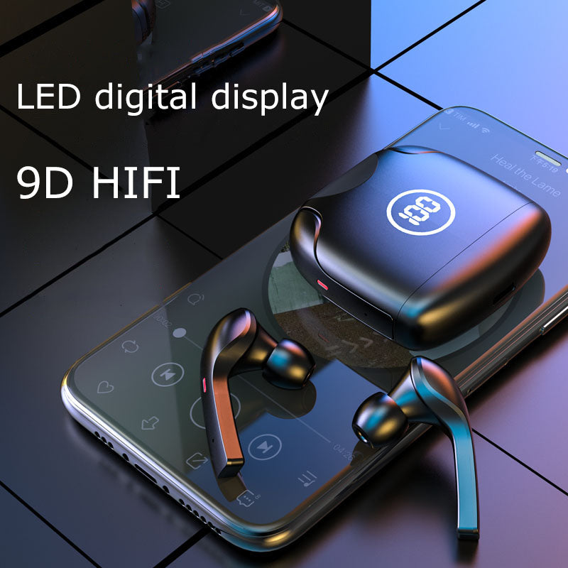 X9 TWS Wireless Bluetooth 5.0 In-ear Earphone Sweatproof Stereo Music Calling Sports Digital Display Headset X9 TWS Wireless Bluetooth 5.0 In-ear Earphone Sweatproof Stereo Music Calling Sports Digital Display Headset